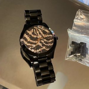 MICHAEL KORS CHEETAH PRINT WATCH